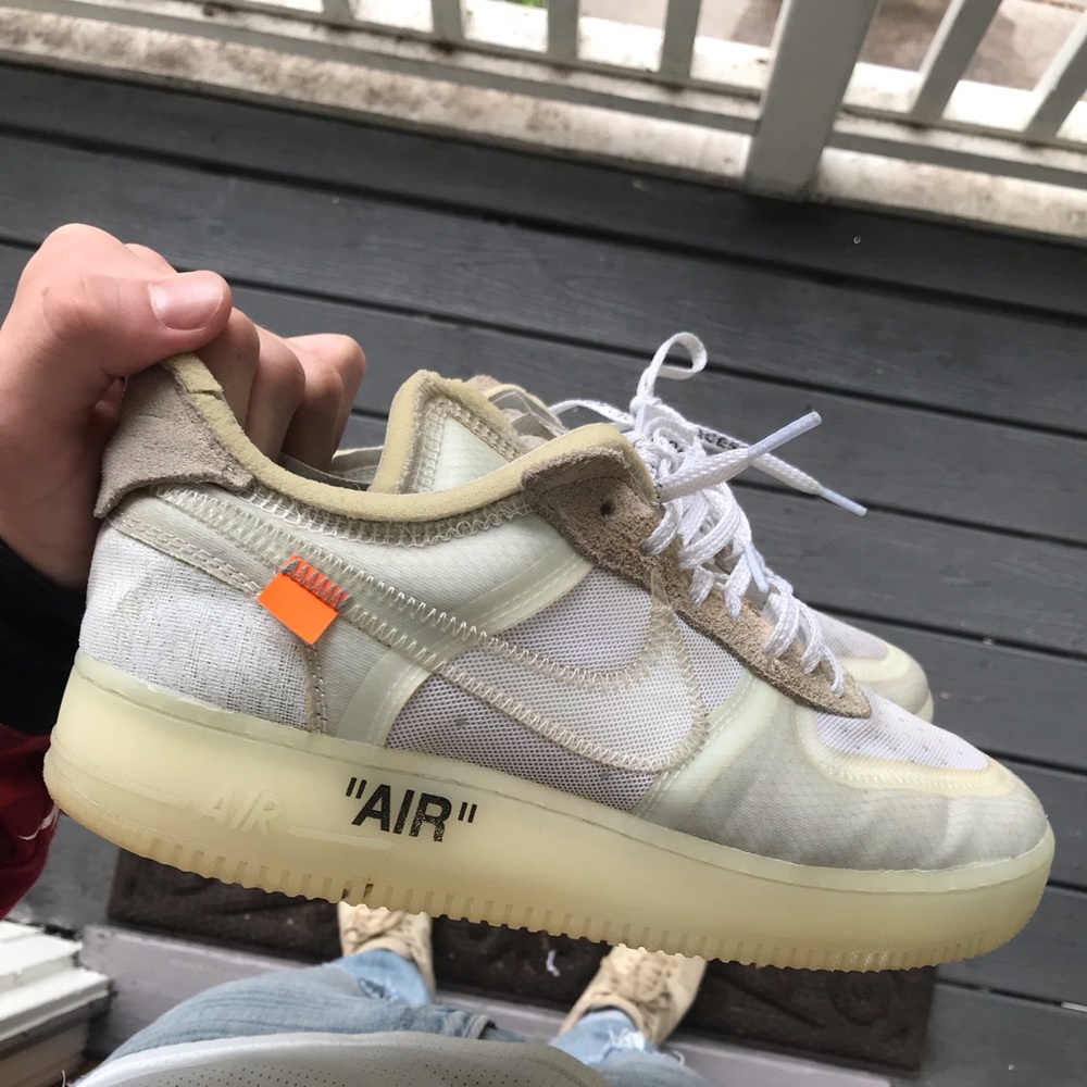 Trashed Nike Air Force 1 x Off White